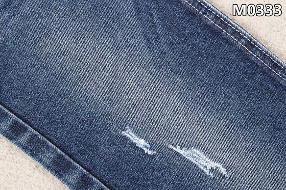 İyi fiyat 11.1oz Denim Kumaş Sürdürülebilir Sertifikalı Repreve Pamuklu Polyester Kot Malzemesi çevrimiçi