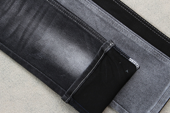 Erkek Jeans İçin İyi Streç Siyah Arka Taraflı 11Oz Denim Kumaş