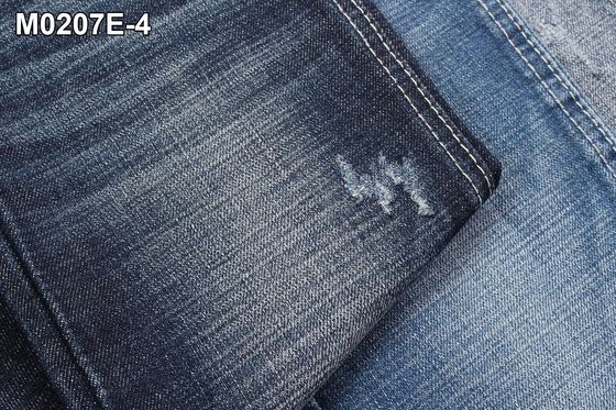 İyi fiyat 12.7 OZ Crosshatch Denim Kumaş Streç Erkek Kot Süper Koyu Mavi Renk çevrimiçi